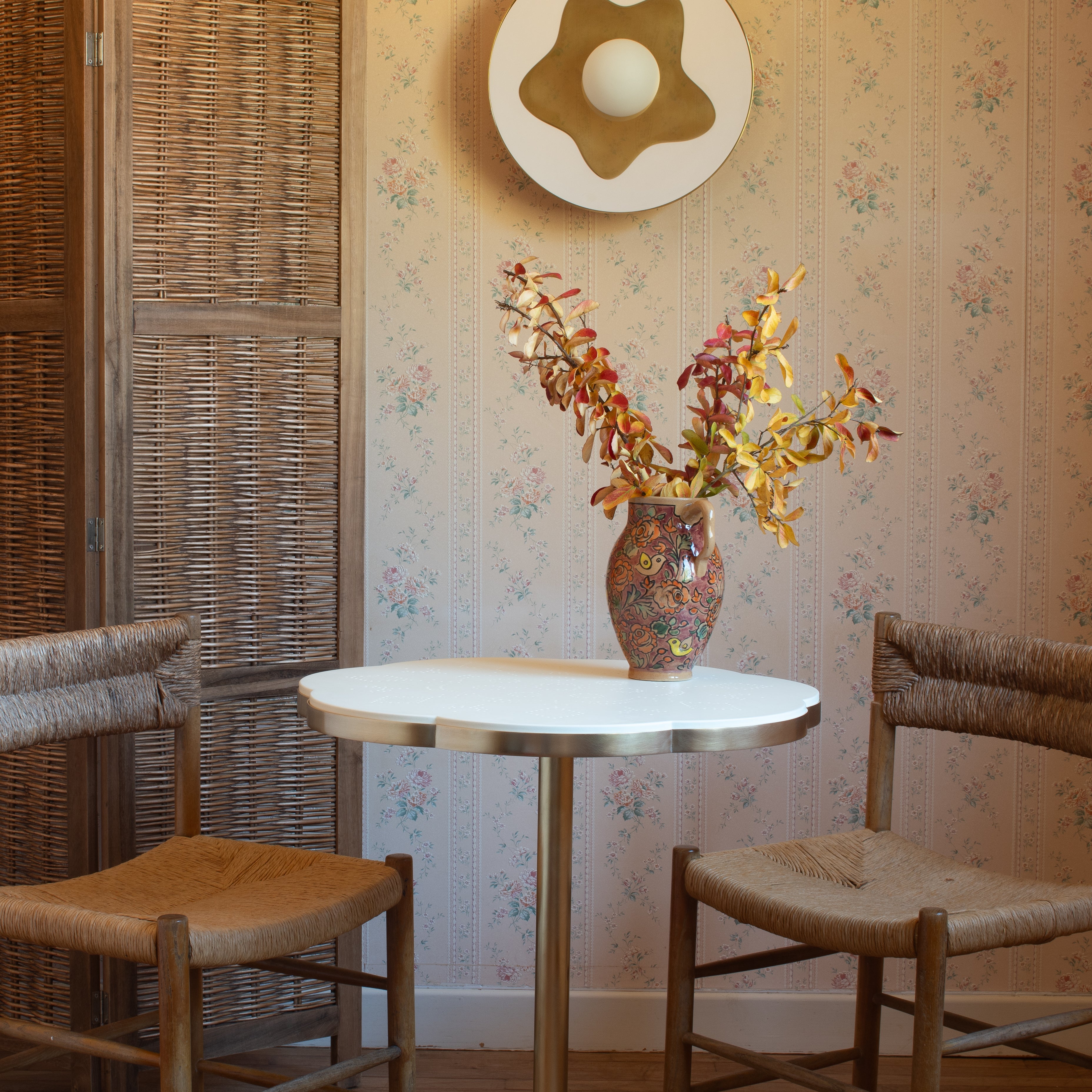 Table d'apparat Fleur bleue Ma boutique