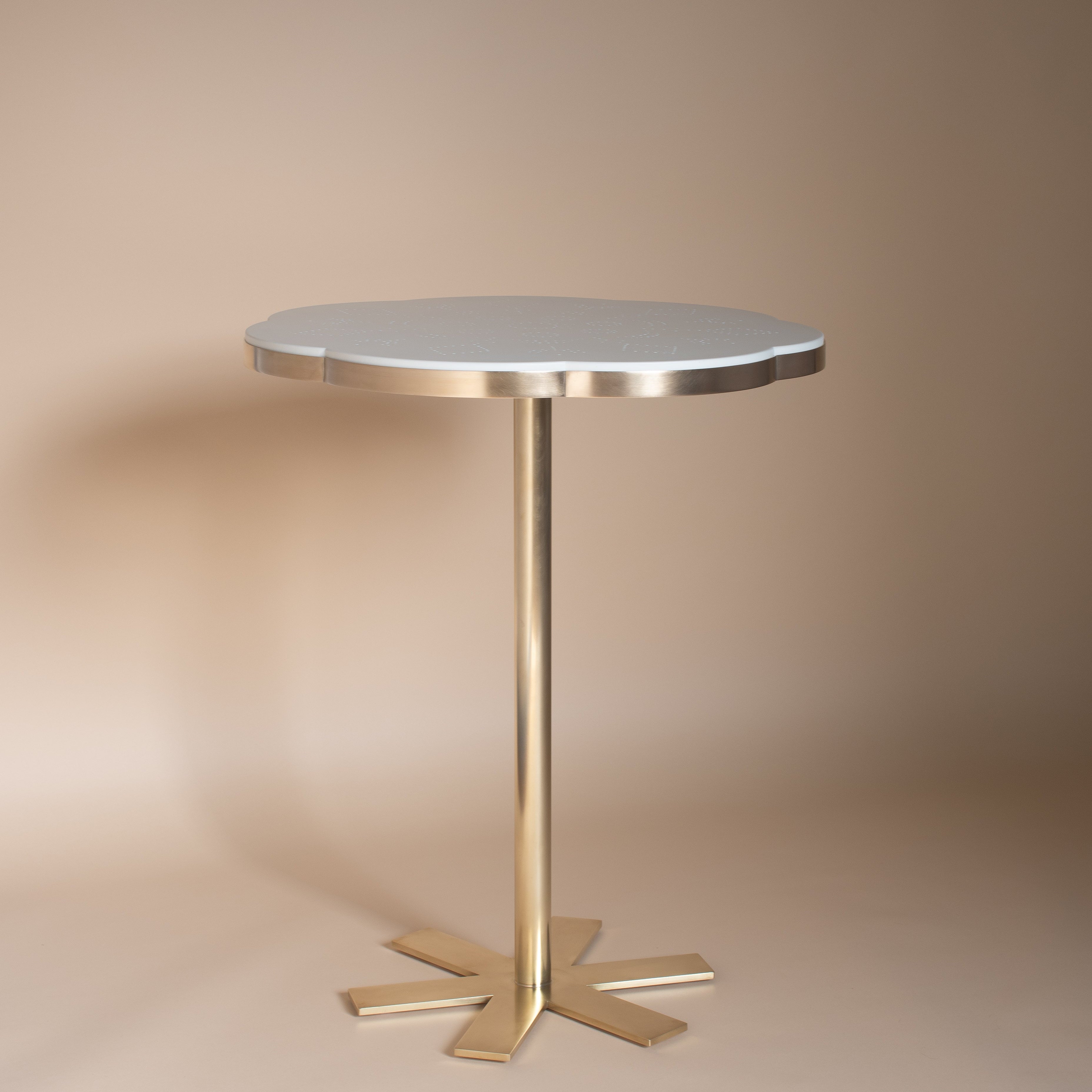 Table d'apparat Fleur bleue Ma boutique